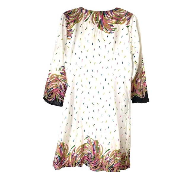 Choosy Cherry Boho Colorful Festival Tunic Style Beaded Neckline Dress S Large - Picture 6 of 12